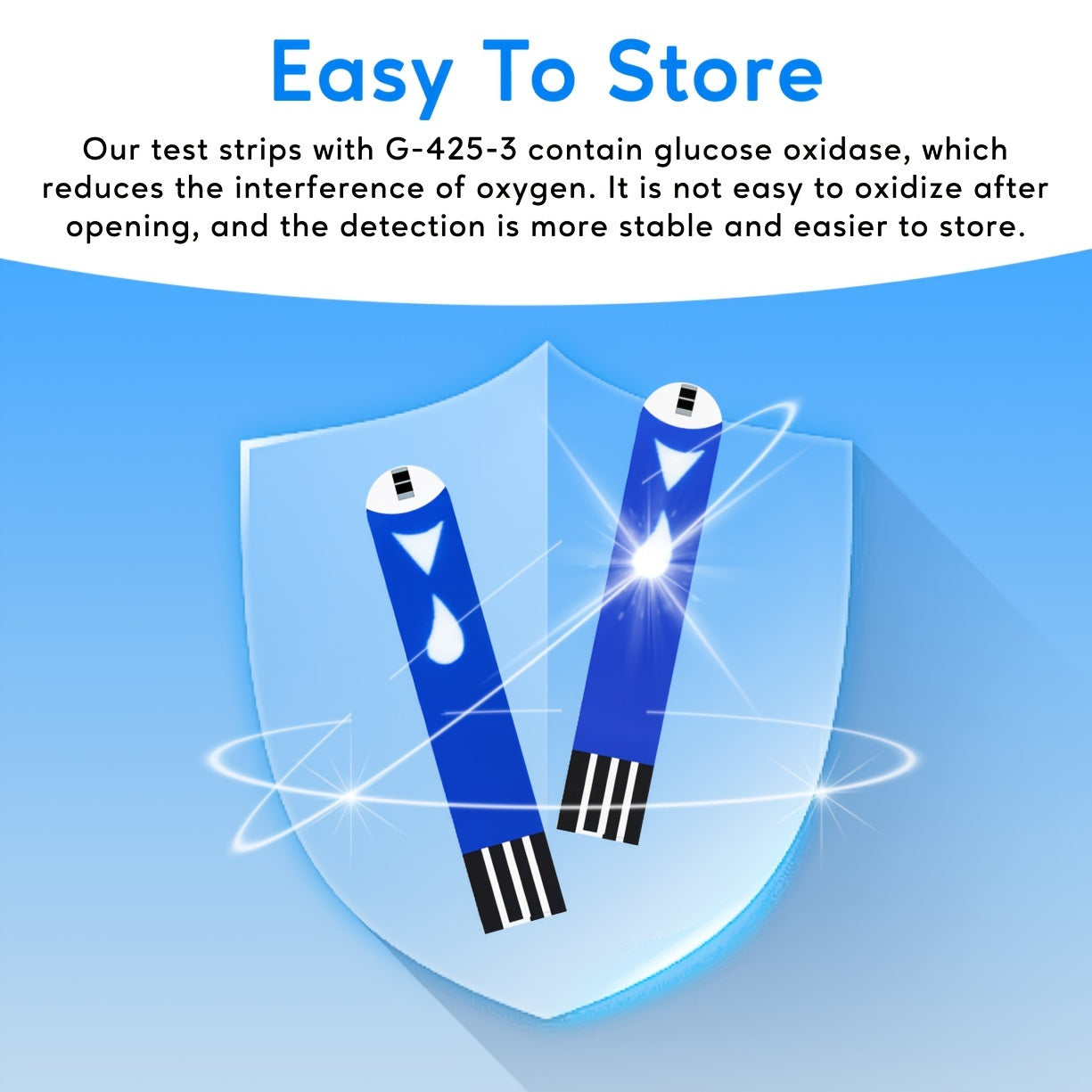 LinkSun G-425-3 Blood Glucose Monitor Kit, 100 Test Strips, 100 Lancets, 1 Blood Sugar Monitor, 1 Lancing Device, Diabetes Testing Kit No Coding, Glucometer Large Display, Diabetes Testing Kit for Home Use