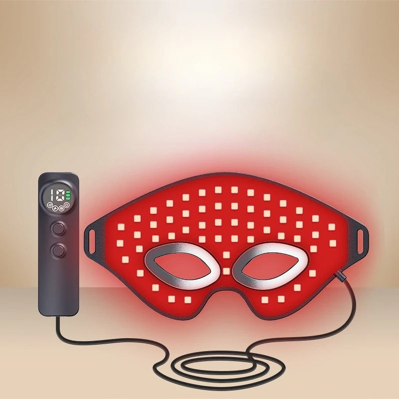 Rechargeable Eye Therapy Mask – Red Light + Warm Compress, Anti-Aging & Puffiness Relief