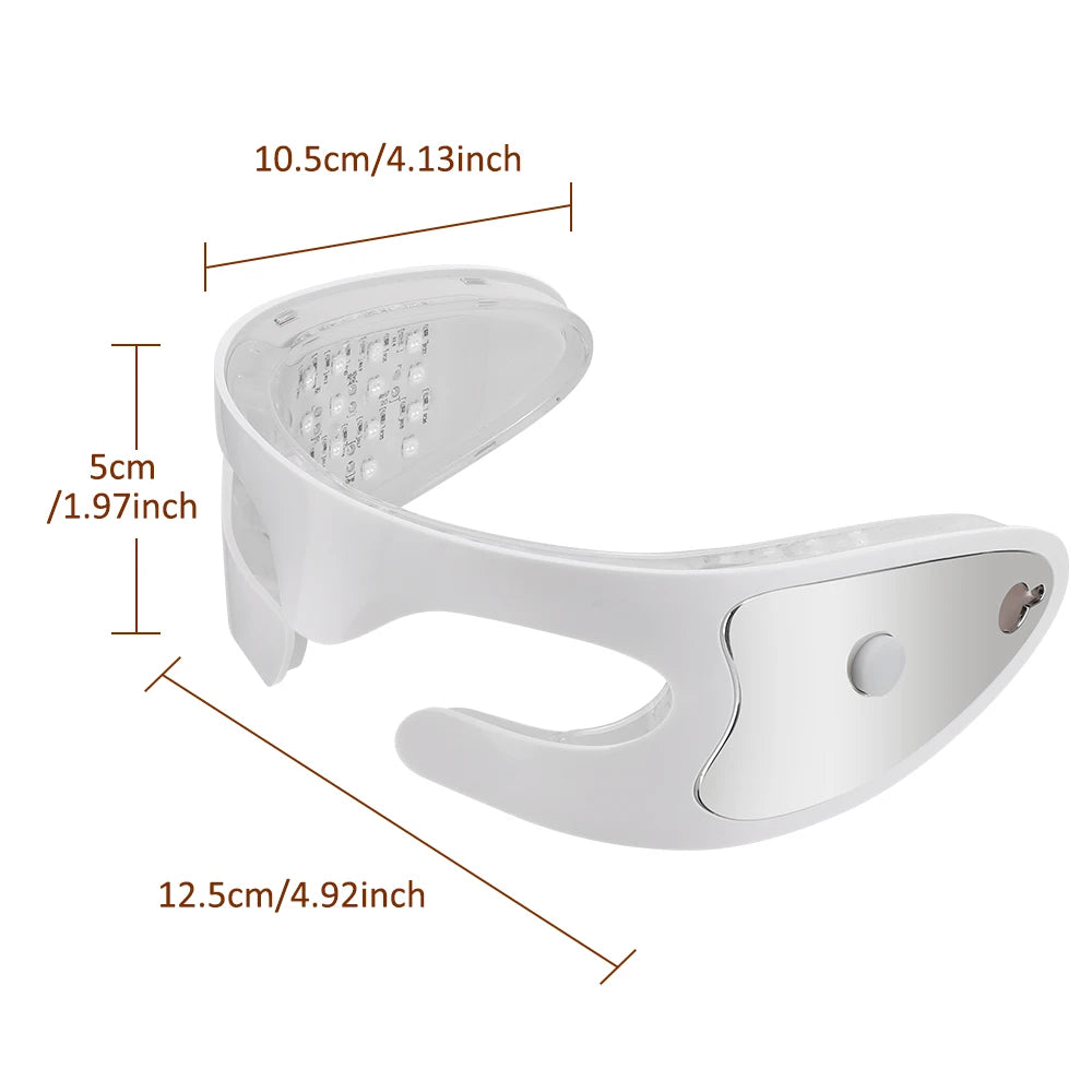 Eye Skincare Massager Vibration Red Light Therapy LED Eye Mask for Lines Wrinkles Dark Circle Removal Beauty Device